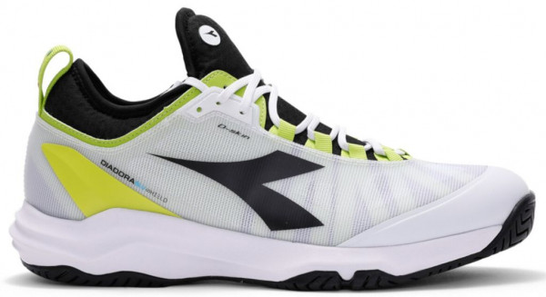 Vīriešiem tenisa apavi Diadora Speed Blushield Fly 3 + AG - white/black/lime green