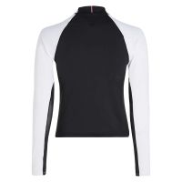 Dámská tenisová mikina Tommy Hilfiger Slim Two Tone Half Zip LS - black Dámská tenisová mikina Tommy Hilfiger Slim Two Tone Half Zip LS - black