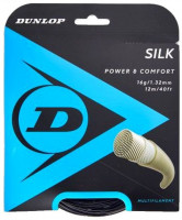 Naciąg tenisowy Dunlop Silk (12 m) - black