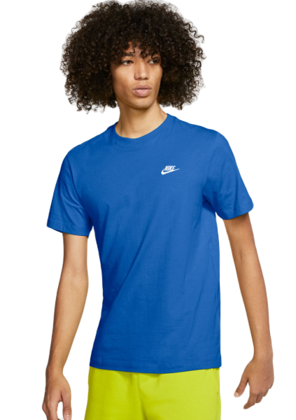 Teniso marškinėliai vyrams Nike Sportswear Club T-Shirt - signal blue/white