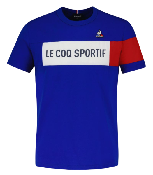 Teniso marškinėliai vyrams Le Coq Sportif TRI Tee Short Sleeve N°1 - bleu electro