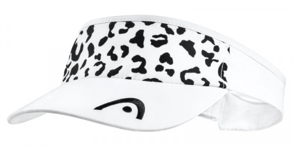 Tenisový kšilt Head Pro Player Women's Visor Leopard - white/black