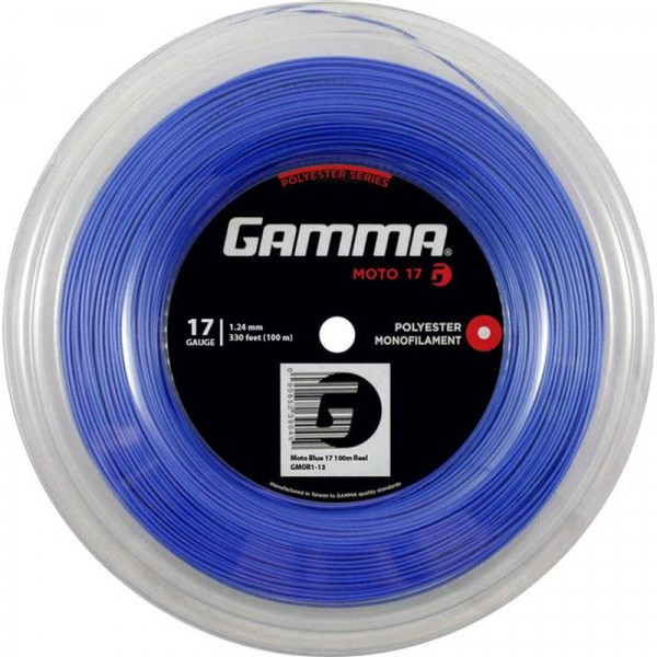 Tenisa stīgas Gamma MOTO (100 m) - blue