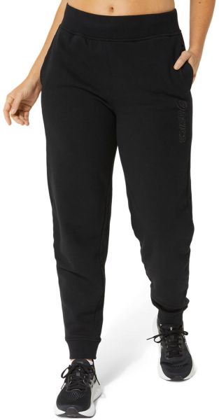 Дамски панталон Asics Logo Sweatpant - performance black