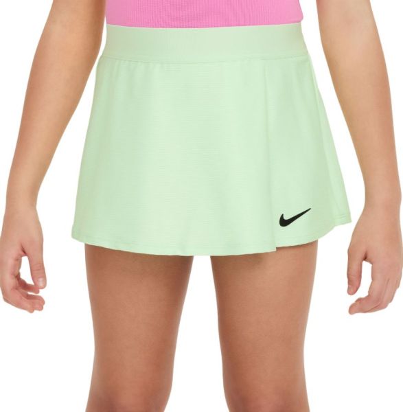 Spódniczka dziewczęca Nike Girls Court Dri-Fit Victory Flouncy Skirt - Czarny, Miętowy