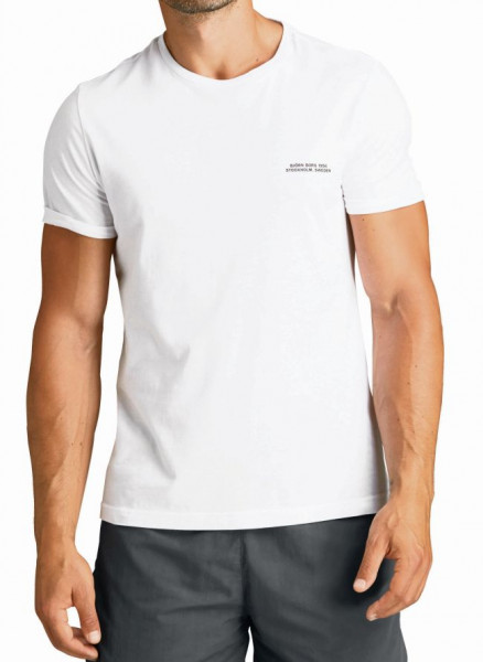 Herren Tennis-T-Shirt Björn Borg Training Tee STHLM M - brilliant white