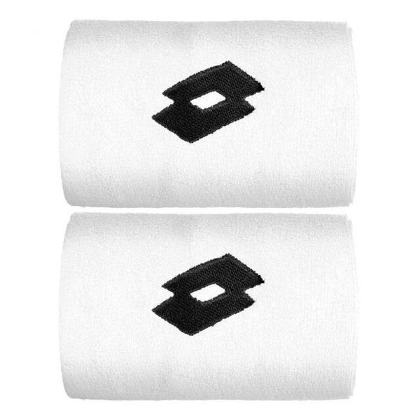 Serre-poignets de tennis Lotto Wristband 5in - bright white/all black