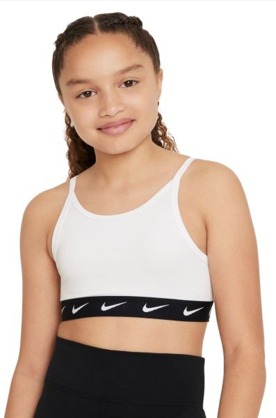 Melltartó Nike Dri-Fit One Sports Bra - white/black