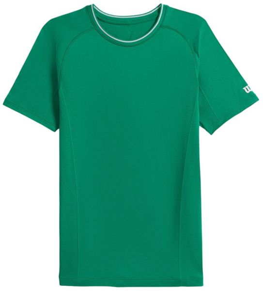 Camiseta para hombre Wilson Team Seamless Crew T-Shirt - courtside green