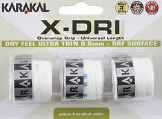 Squash Overgrips Karakal X-DRI (3 szt.) - white