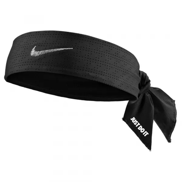 Bandanas de tennis Nike Dri-Fit Head Tie Terry - black/white