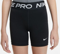 Spodenki dziewczęce Nike Pro 3in Shorts - black/white