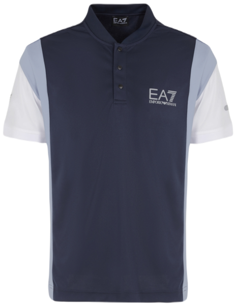Мъжка тениска с якичка EA7 Man Jersey Polo - navy blue