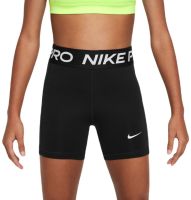 Dívčí kraťasy Nike Girls Pro Dri-Fit Shorts - Bílý, Černý