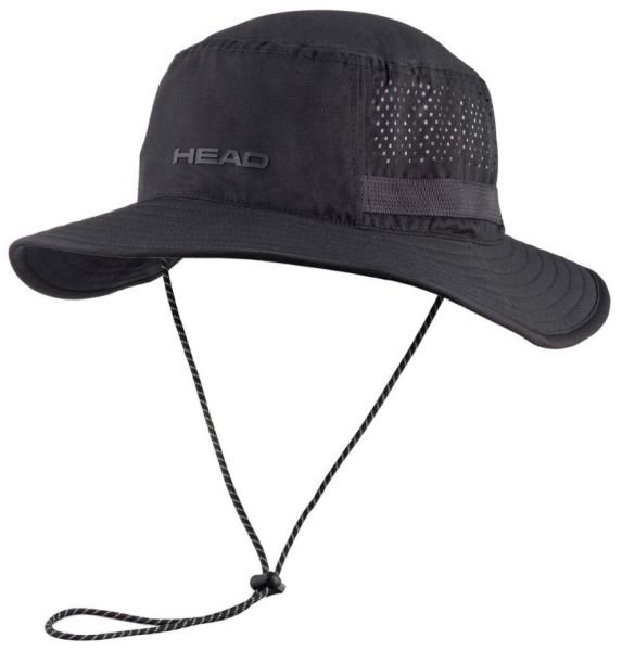 Cap Head Bucket Hat - Black