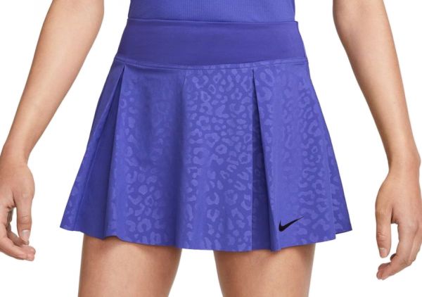 Damska spódniczka tenisowa Nike Dri-Fit Printed Club Skirt - lapis/black