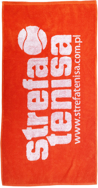 Ręcznik tenisowy Strefa Tenisa Towel - orange/white