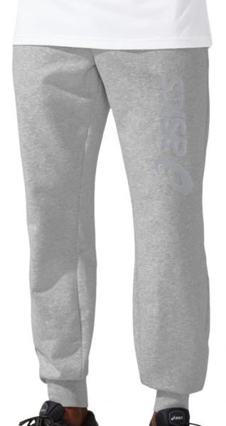 Pantalons de tennis pour hommes Asics Big Logo Sweat Pant - glacier grey/piedmont grey