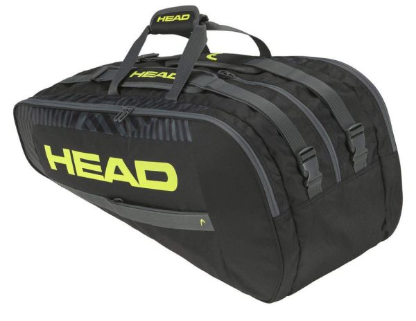 Taška na tenis Head Base Racquet Bag L - black/neon yellow