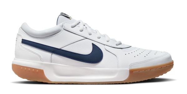 Zapatillas de tenis para niños Nike Zoom Court Lite 3 JR - white/midnight navy/gum light brown
