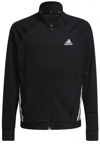 Bluza dziewczęca Adidas Sportwear Future Icons 3 Stripes Hooded - black