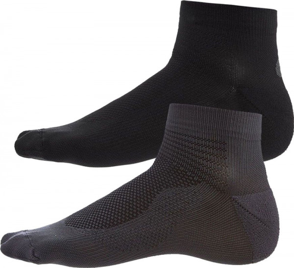 Tennissocken Asics 2PPK Ultra Lightweight Quarter Sock - performance black/dark grey