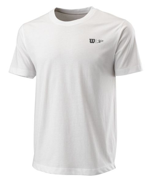 Pánské tričko Wilson Bela Signature Tech Tee M - white