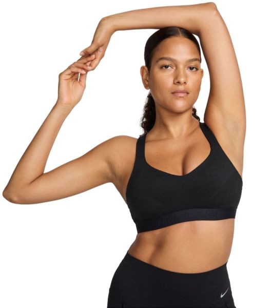 Women's bra Nike Indy With Strong Support Padded Adjustable Sports Bra - black/black/black