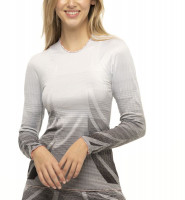 Women's long sleeve T-shirt Lucky in Love Nice To Pleat You Del 2 Pleat Is On Long Sleeve Top - black