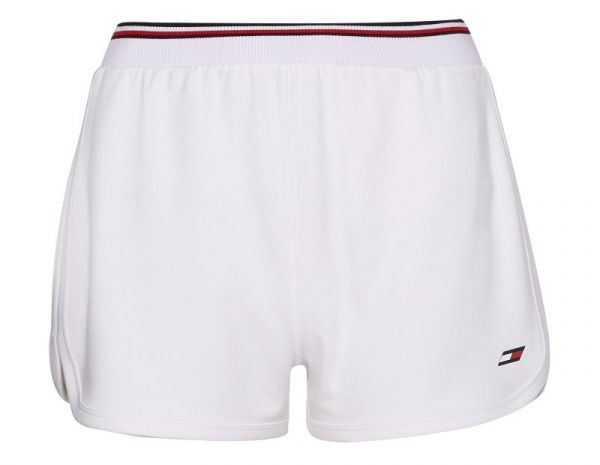 Shorts de tennis pour femmes Tommy Hilfiger Reg. Sueded Modal GS Short - sueded th optic white
