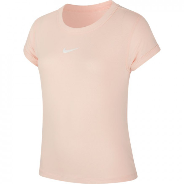  Nike Court G Dry Top SS - washed coral/white
