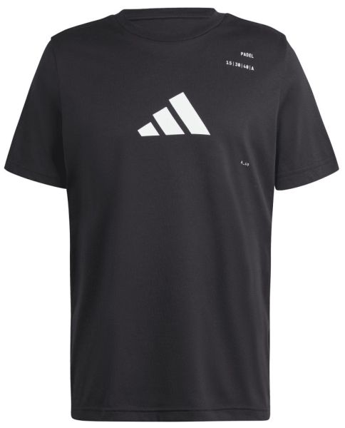 Férfi póló Adidas Padel Category Graphic T-Shirt - black