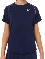 Mädchen T-Shirt Asics Tennis Short Sleeve Top - peacoat