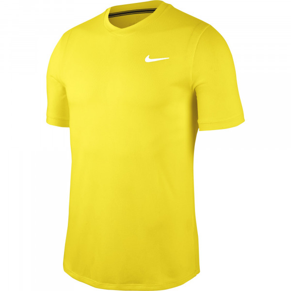  Nike Court Dry Challenger Top SS - opti yellow/white