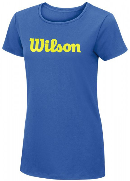  Wilson W Script Cotton Tee - regatta/yellow