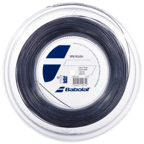 Χορδή τένις Babolat RPM Rough (200 m) - dark grey