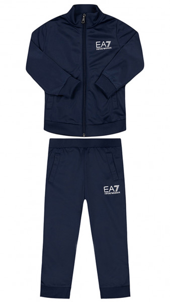  EA7 Boys Jersey Tracksuit - navy blue