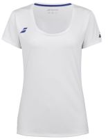 Mädchen T-Shirt Babolat Play Cap Sleeve Top Girl - Weiß