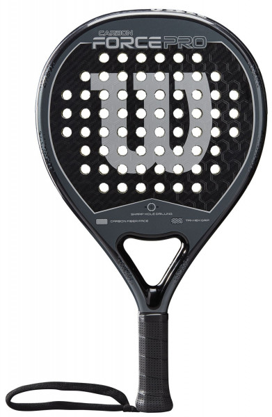 Padel racket Wilson Carbon Force Pro - black/grey