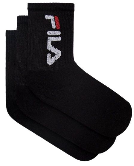 Ponožky Fila Junior Tennis Socks 3P - black