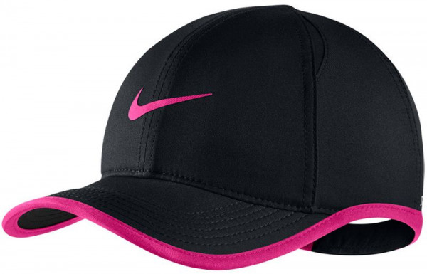  Nike Youth Aerobill Feather Light Cap - black/vivid pink/white