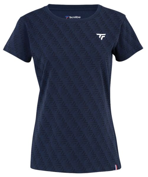 T-shirt pour femmes Tecnifibre Women Graphic Stretch - Bleu