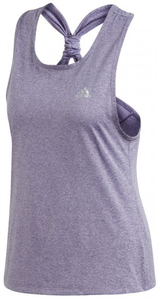 Women's top Adidas Club Tie Tank - tech purple/matte silver