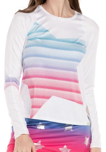 Damen Langarm-T-Shirt Lucky in Love Luv Core Star Bright Long Sleeve - multicolor