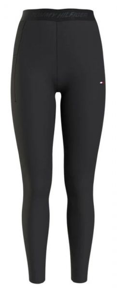 Women's leggings Tommy Hilfiger HW Branded Tape Ess Legging 7/8 - black