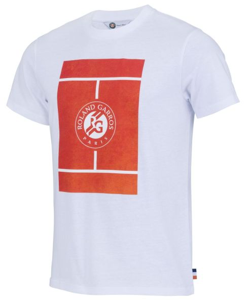 Herren Tennis-T-Shirt Roland Garros Court 2024 T-Shirt - Weiß