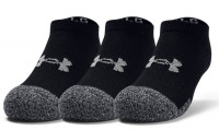 Ponožky Under Armour Youth HeatGear No Show Socks 3Pack - black/steel
