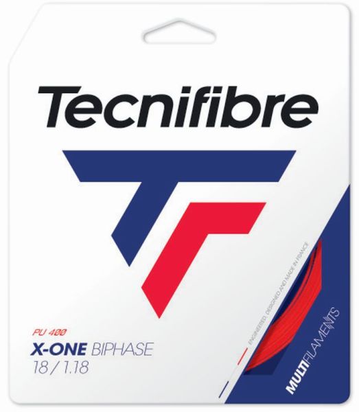 Tennis-Saiten Tecnifibre X One Biphase (12 m) - red