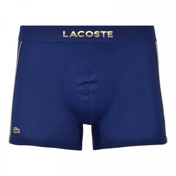 Bokserice Lacoste Men’s Breathable Technical Mesh Trunk 1P - navy blue/flashy yellow