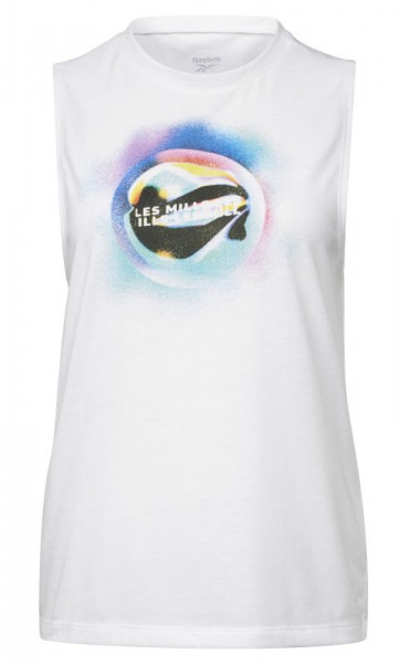 Women's T-shirt Reebok LM Graphic Muscle Tank W - white